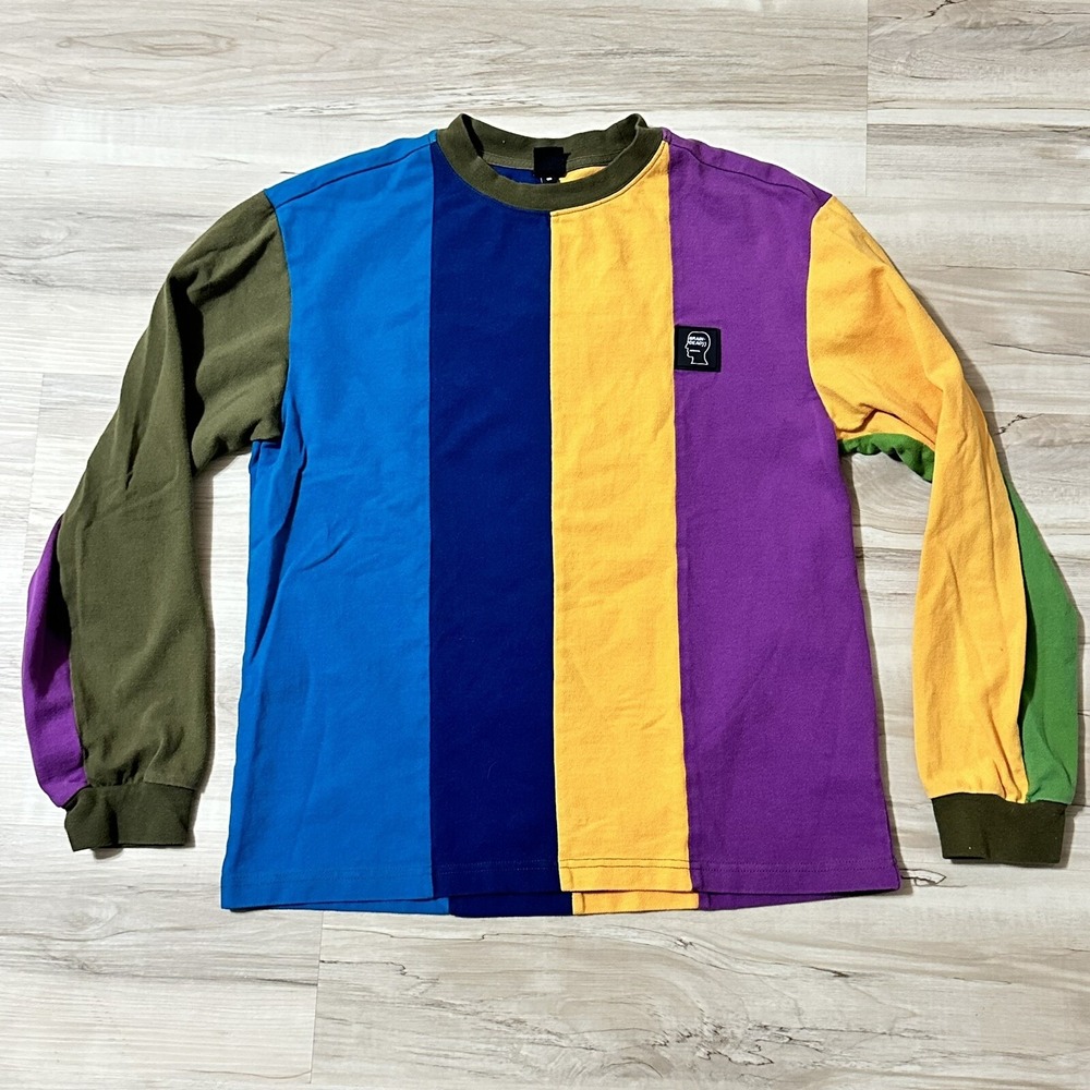 Brain Dead VET PANELED MOCK NECK LONG SLEEVE - OLIVE  Size S